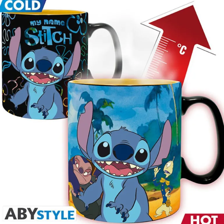 ABYstyle Disney Lilo & Stitch Taza Heat Change 460 ml