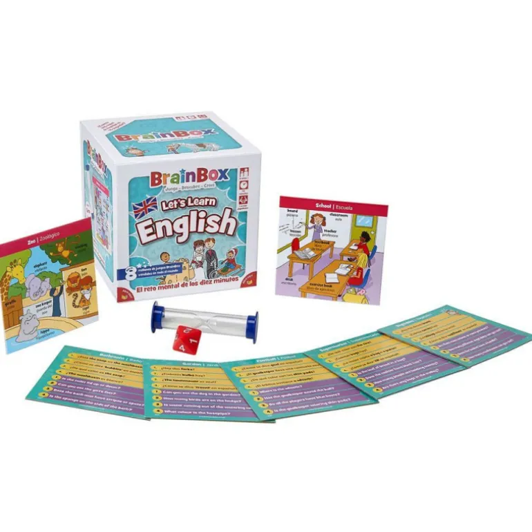 Asmodee BrainBox Let´s Learn English Juego de Mesa