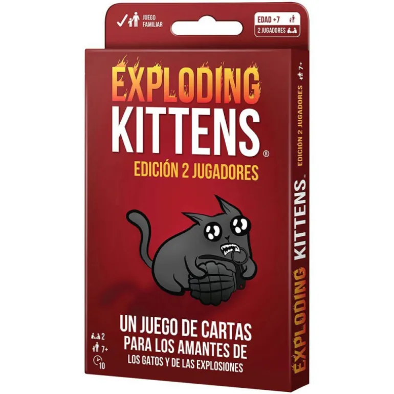 Asmodee Exploding Kittens Edición Dos Jugadores Juego de Mesa