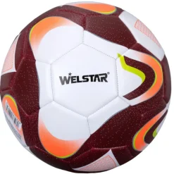 Balón de Fútbol Rojo y Blanco Talla 5