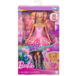 Barbie Color Change Muñeca Hada Rosa de Fantasía con Alas que Cambian de Color
