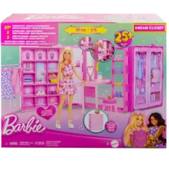 Barbie Dream Closet Muñeca, Conjunto y Accesorios