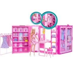 Barbie Dream Closet Muñeca, Conjunto y Accesorios