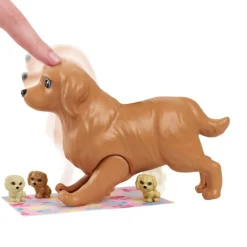 Barbie Muñeca Rubia Perritos Recién Nacidos