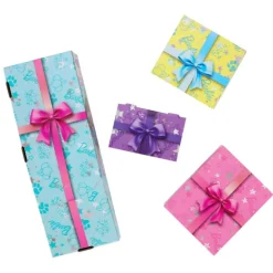 Barbie Party Unboxed Muñeca Azul con 10 Sorpresas