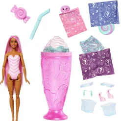 Barbie Pop Reveal Colección Dulces Muñeca Sweet Swirl y Mascota