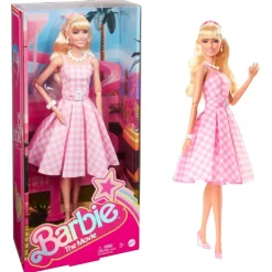 Barbie The Movie Muñeca Barbie Signature con Vestido Vintage a Cuadros