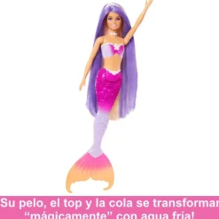 Barbie un Toque de Magia Malibú Sirena Cambia De Color