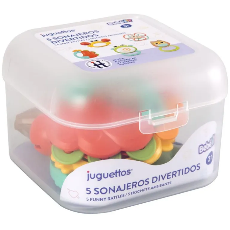 Bebé Vip 5 Sonajeros Divertidos