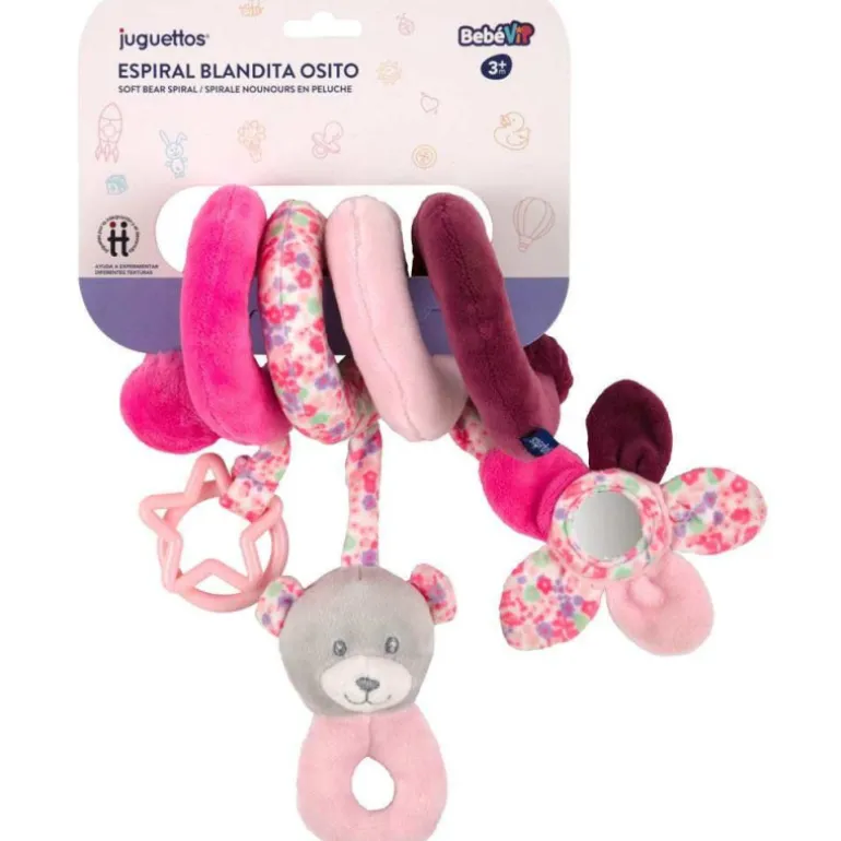 Bebé Vip Espiral Blandita Osito Rosa
