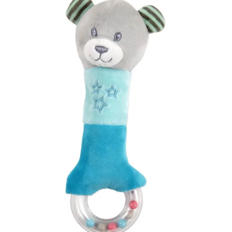 Bebé Vip Osito Blandito Sonajero Azul