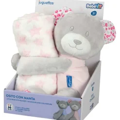 Bebé Vip Osito con Manta Rosa