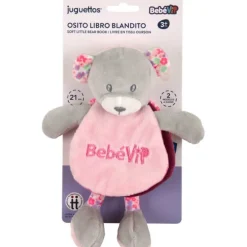 Bebé Vip Osito Libro Blandito Rosa