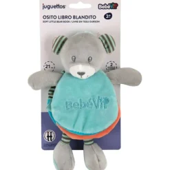 Bebé Vip Osito Libro Blandito Azul