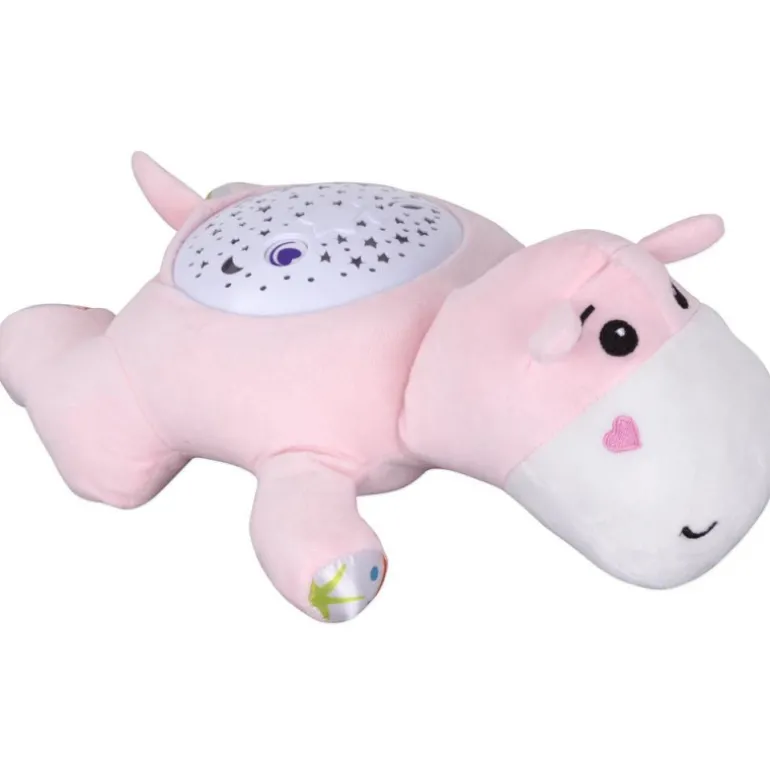 Bebé Vip Proyector Musical Hipopótamo Rosa