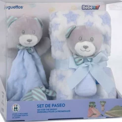 Bebé Vip Set de Paseo con Dou Dou y Manta Azul