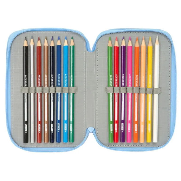 Bluey Let's Play Plumier Triple 37 Piezas