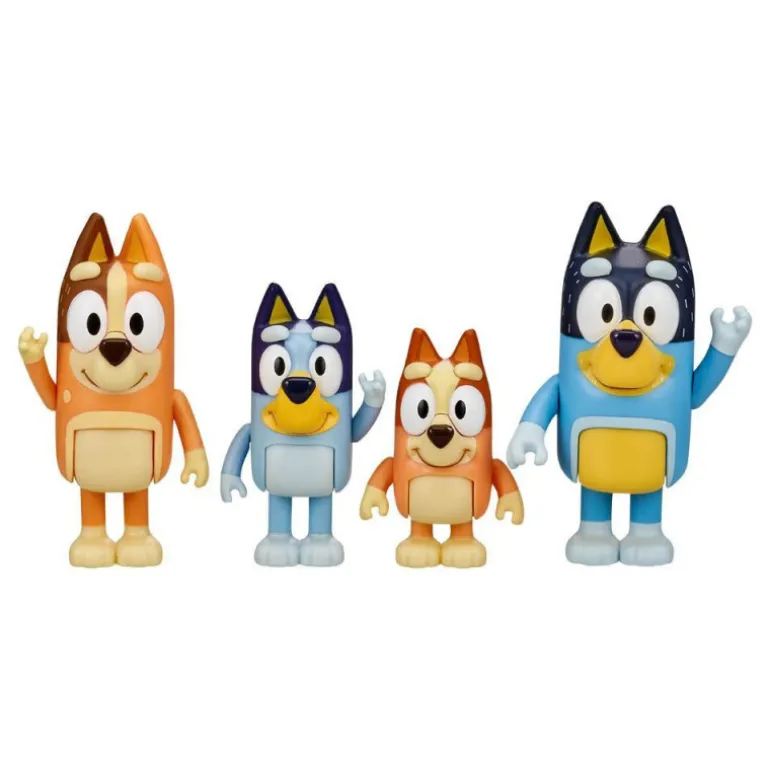 Bluey Pack 4 Figuras Serie 2 Varios Modelos