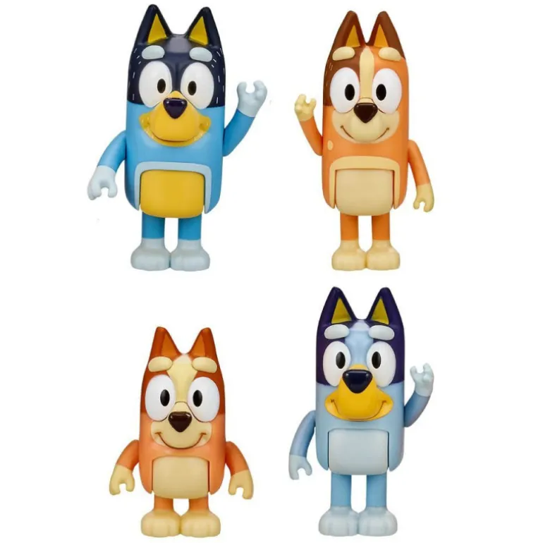 Bluey Pack 4 Figuras Serie 2 Varios Modelos