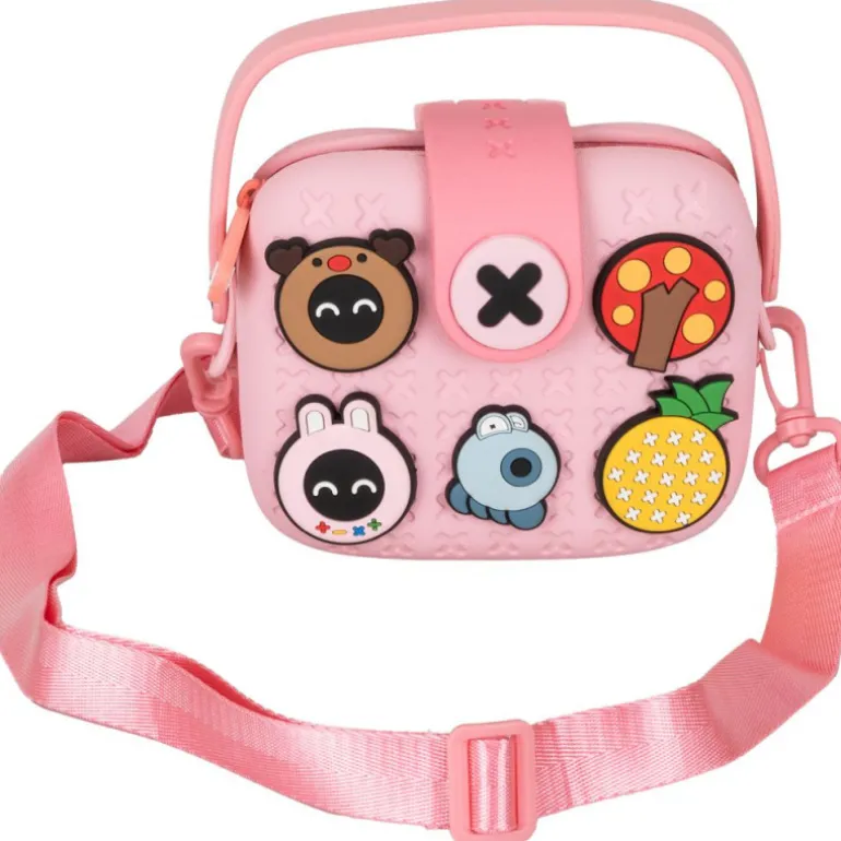 Bolso Cuadrado Rosa Goma Eva