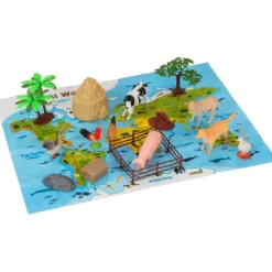 Bote Animales de la Granja 19 Piezas