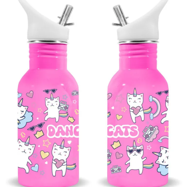 Cantimplora Acero Inoxidable Dancing Cats 500 ml.