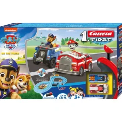 Carrera First Paw Patrol on the Track Circuito y Coches de Chase y Marshall
