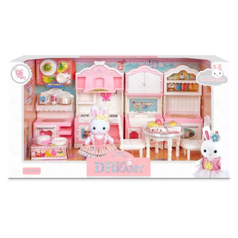 Casa Alegre Set de Cocina Completa con Figura y Accesorios