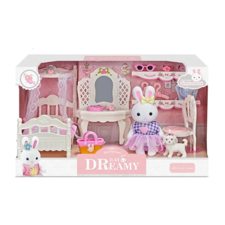 Casa Alegre Set Dormitorio con Figuras y Accesorios