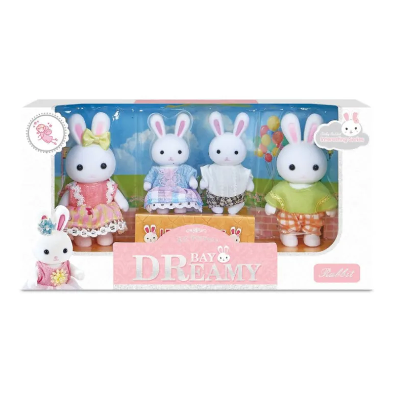 Casa Alegre Set Familia Conejo 4 Figuras