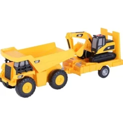 Cat Truck'n Trailer Camión Volquete y Excavadora