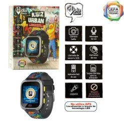 Cefa Tronic Hola Watch Kidiz Urban Reloj con Función de Llamadas Negro