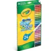 Crayola 24 Rotuladores Súper Punta Lavables