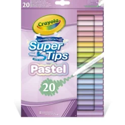 Crayola 20 Rotuladores Súper Punta Pastel