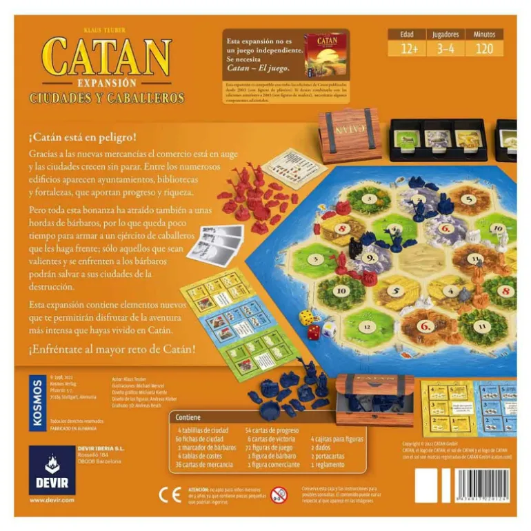 Devir Catan Ciudades y Caballeros Juego de Mesa