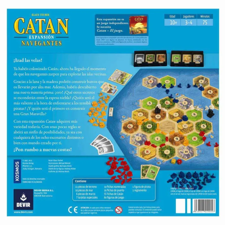 Devir Catan Navegantes Juego de Mesa