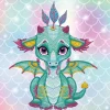 Diamond Dotz Ariel Dragón Bebé Cuadro de Diamantes 5D