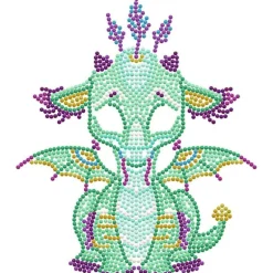 Diamond Dotz Ariel Dragón Bebé Cuadro de Diamantes 5D