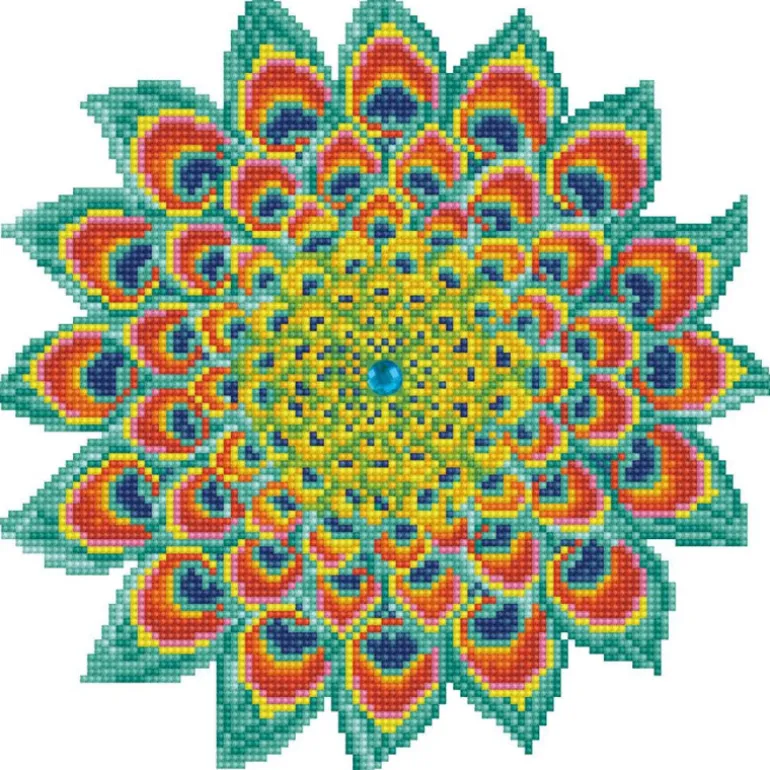 Diamond Dotz Peacock Mandala