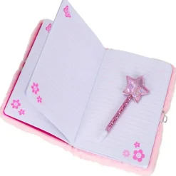 Diario de Peluche con Candado y Bolígrafo