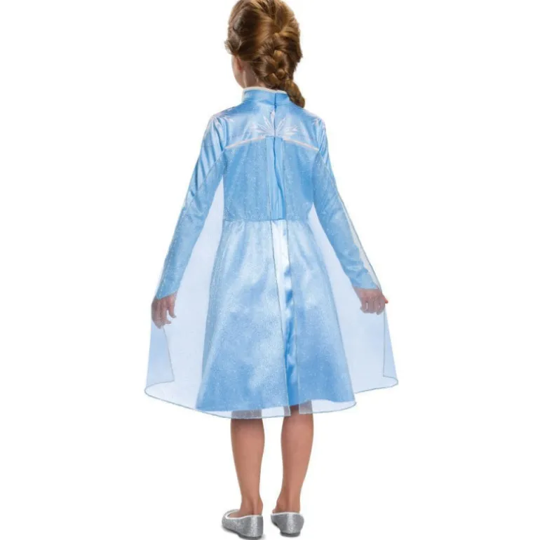 Disfraz Infantil Disney Frozen Elsa de Viaje Clásico Talla S 5-6 Años