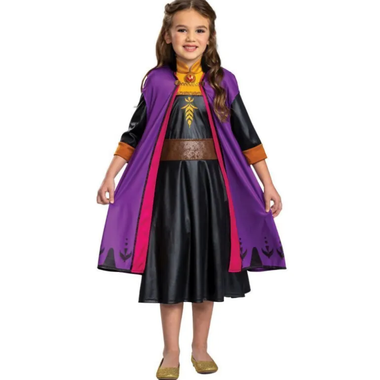 Disfraz Infantil Disney Frozen Anna de Viaje Clásico Talla XS 3-4 Años