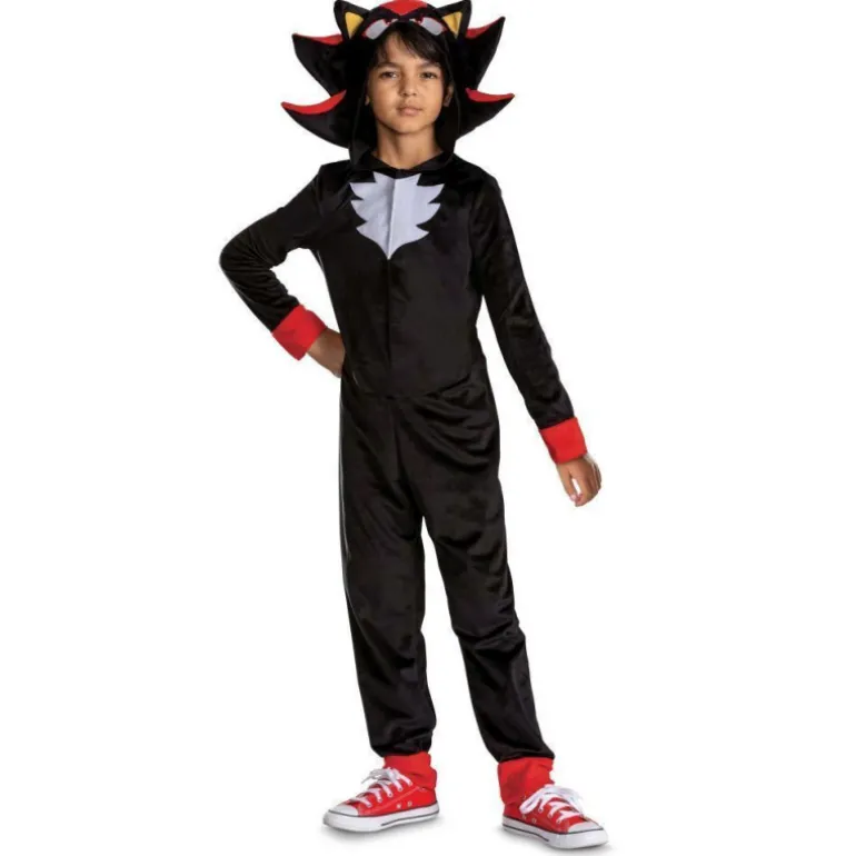 Disfraz Infantil Sonic 3 Shadow Clásico Talla S 4-6 Años