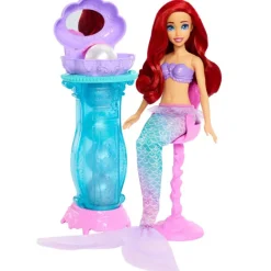 Disney Princesas Muñeca Ariel con Tocador Desplegable