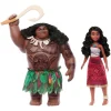 Disney Vaiana 2 Conjunto de Muñecos Vaiana y Maui Viajeros con Accesorios