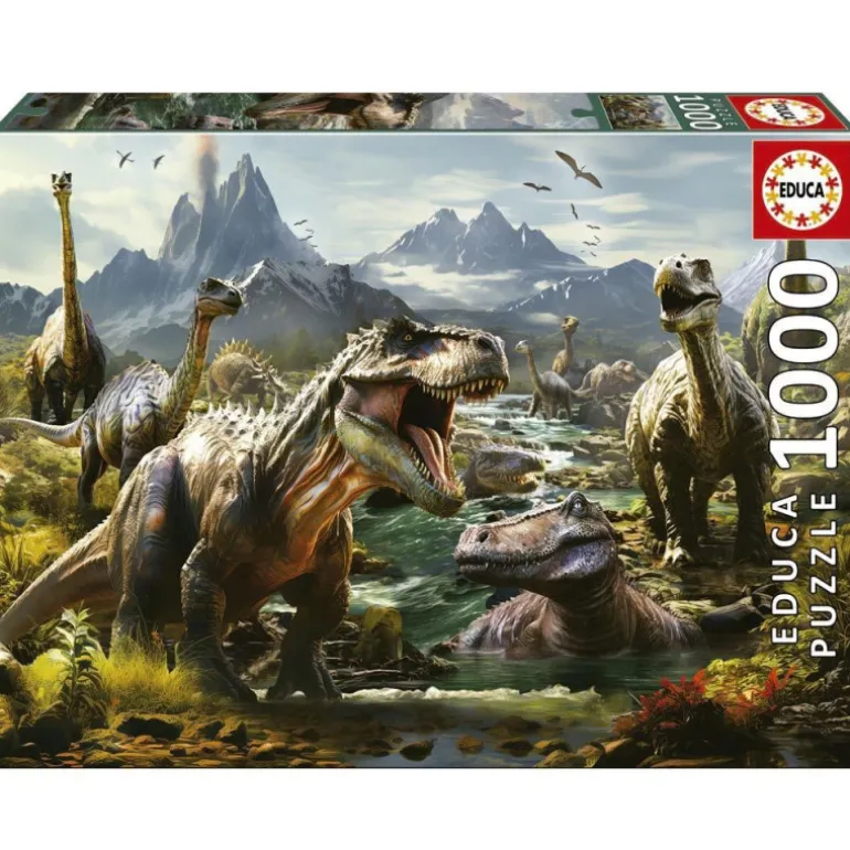 Educa Puzzle 1000 Piezas Dinosaurios Feroces - 19924