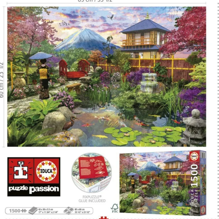 Educa Puzzle 1500 Piezas Jardín Japonés - 19937