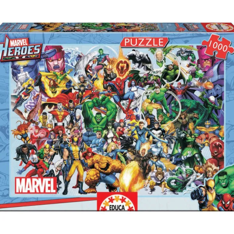 Educa Puzzle 1000 Piezas Los Héroes de Marvel - 15193