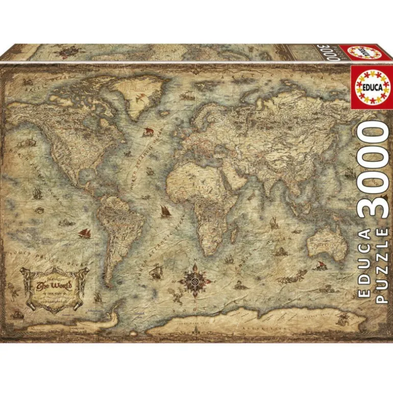 Educa Puzzle 3000 Piezas Mapamundi - 19567