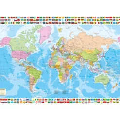 Educa Puzzle 1500 Piezas Mapamundi Político - 18500